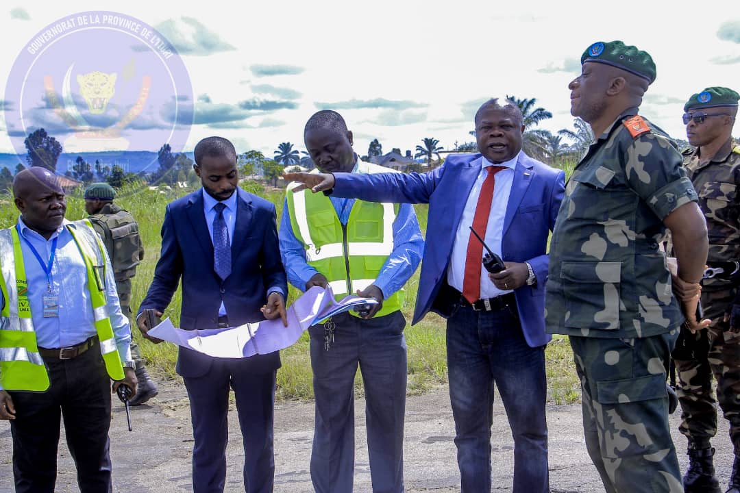 Ituri- le gouverneur militaire confirme le début sous peu des travaux d'élargissement et d'agrandissement de la piste de l'aéroport national de Bunia.