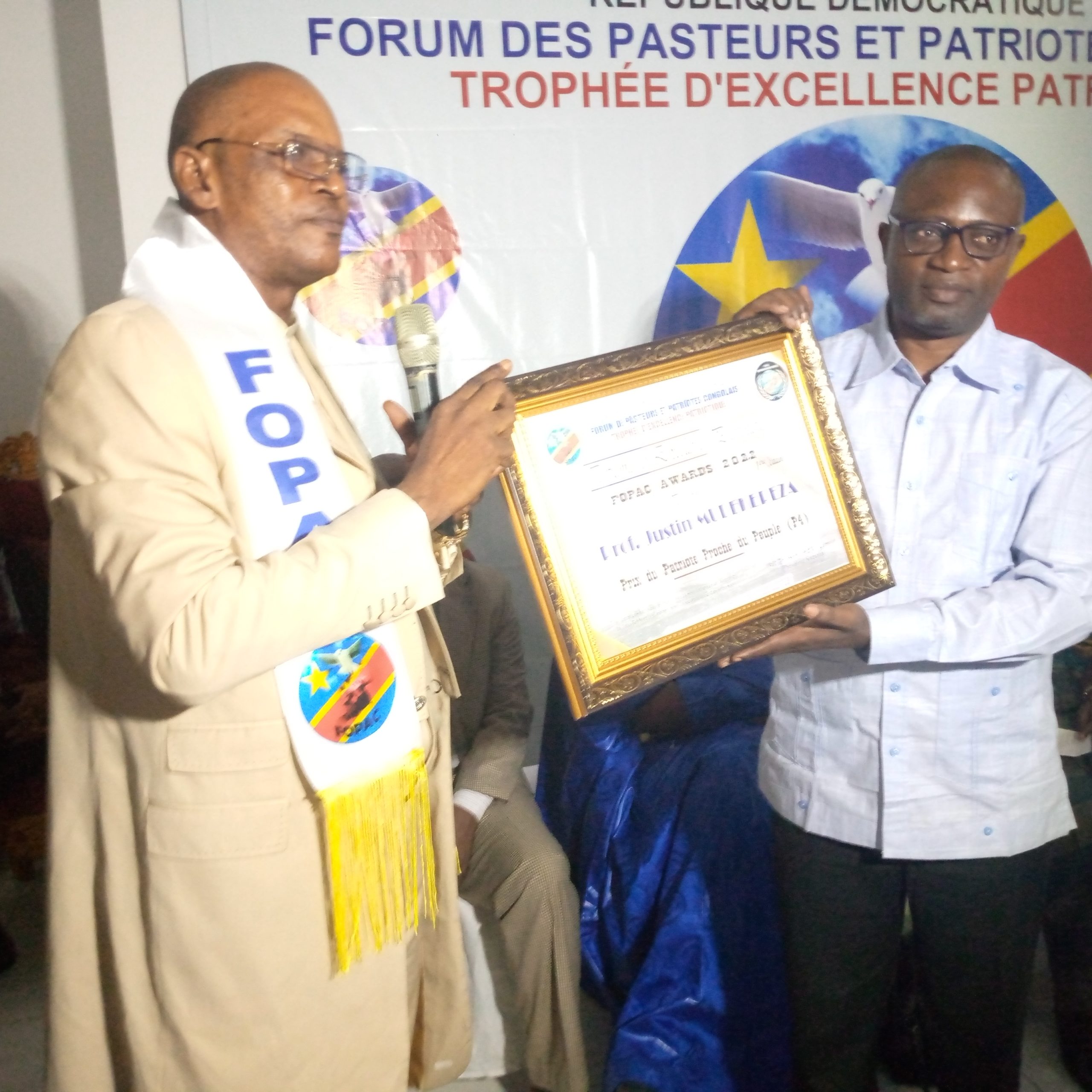 Kinshasa- la première édition de la remise du trophée d'excellence patriotique a vécu. Fopac s'en félicite pour la réussite de cet événement.