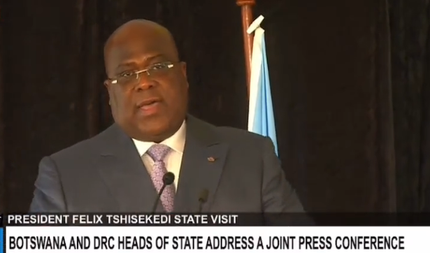 Rdc- Tshisekedi attend rompre avec la force régionale de l'EAC vers fin juin 2023.( Point de presse depuis Gaborone)