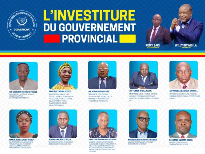 Rdc- Kwango: le gouvernement Bitwisila investi ce jeudi par Assemblée provinciale.